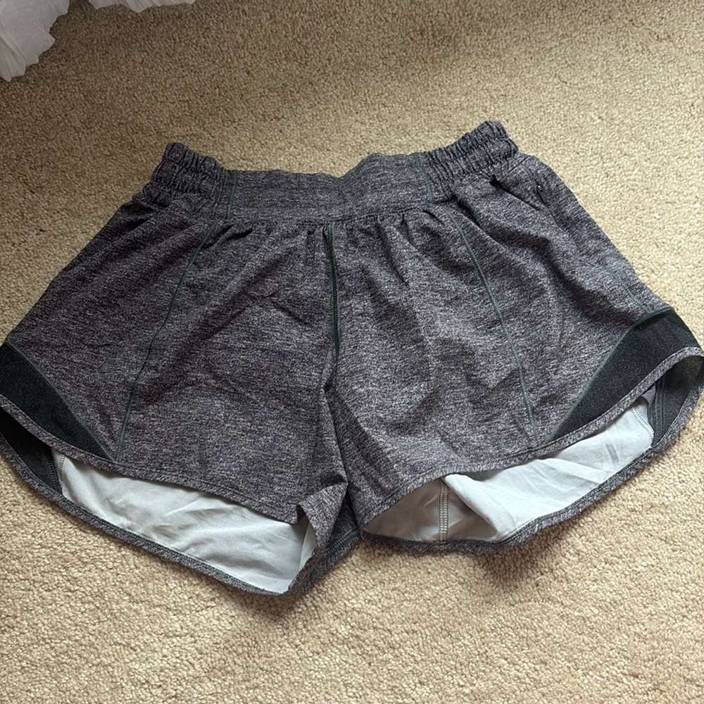 lululemon grey hotty hot shorts length 4 size 4 great quality